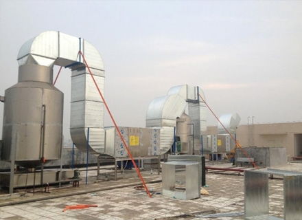 杭州西湖区排烟工程 迈动环保科技 杭州消防通风排烟工程高清图片 高清大图